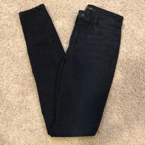 Joe’s stretchy dark denim. Size 28 but can fit 29